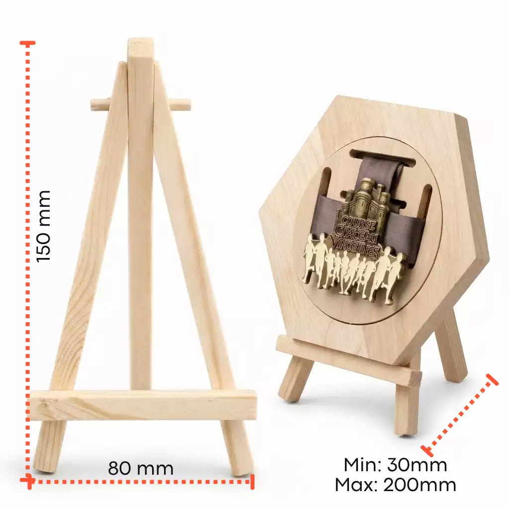 Mini-Chevalet en Bois - MedalRise
