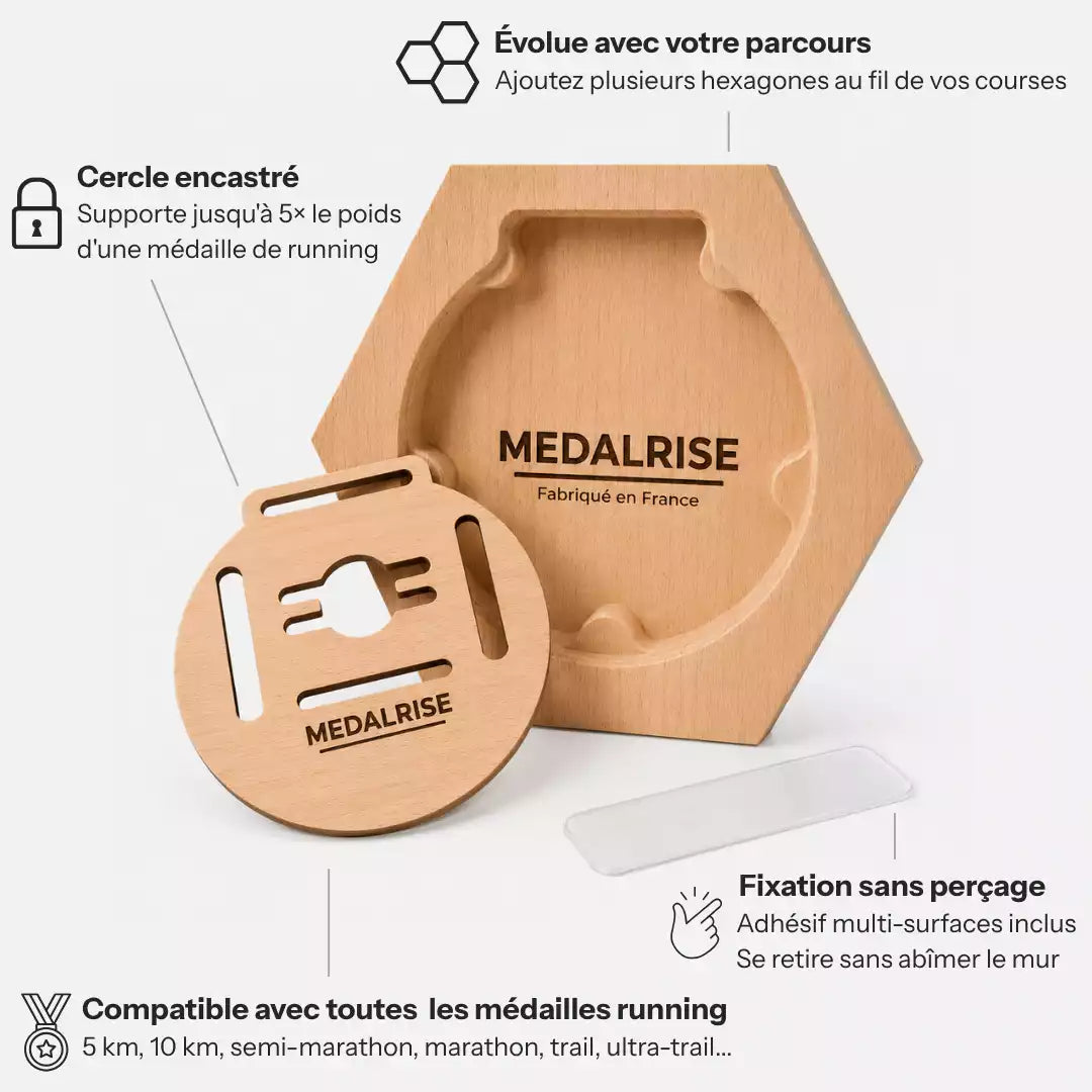 Porte-Médailles Hexagonal