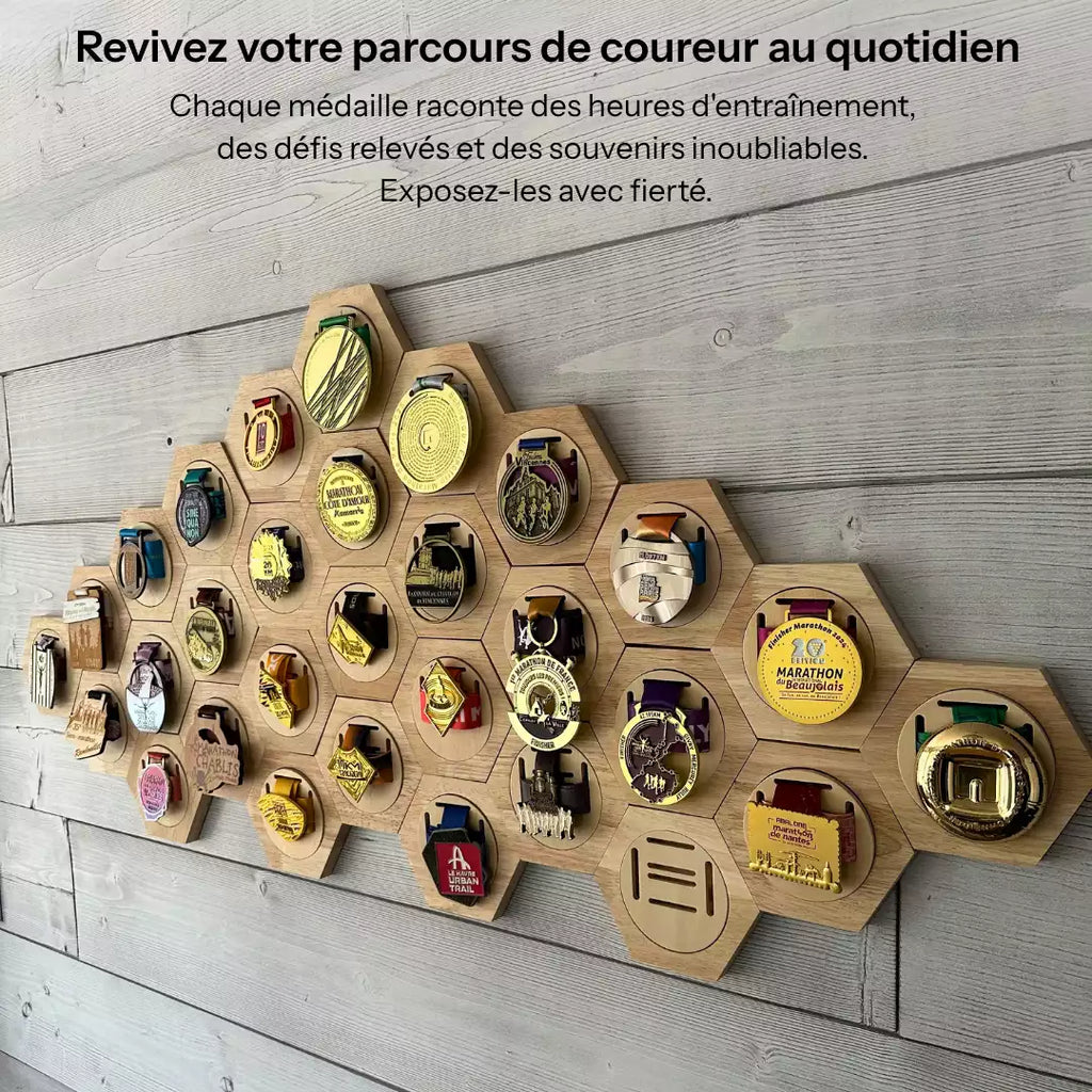 Porte-Médailles Hexagonal