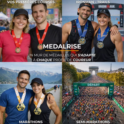 Porte-Médailles en Bois de Pin