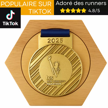 Expositores de medallas de madera de pino modular