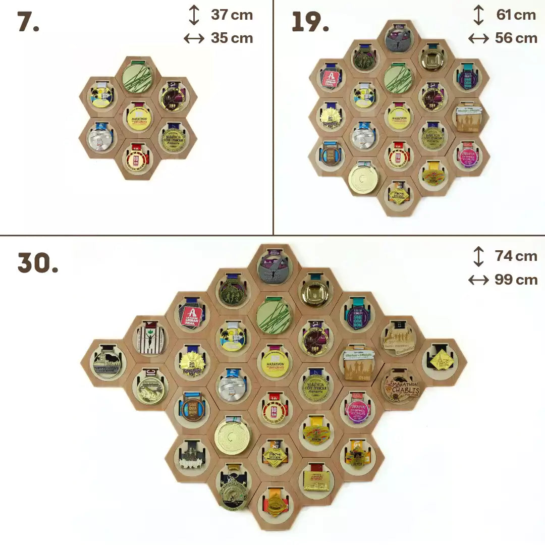Porte-Médailles Hexagonal
