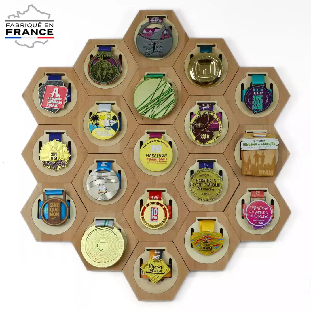 Porte-Médailles Hexagonal